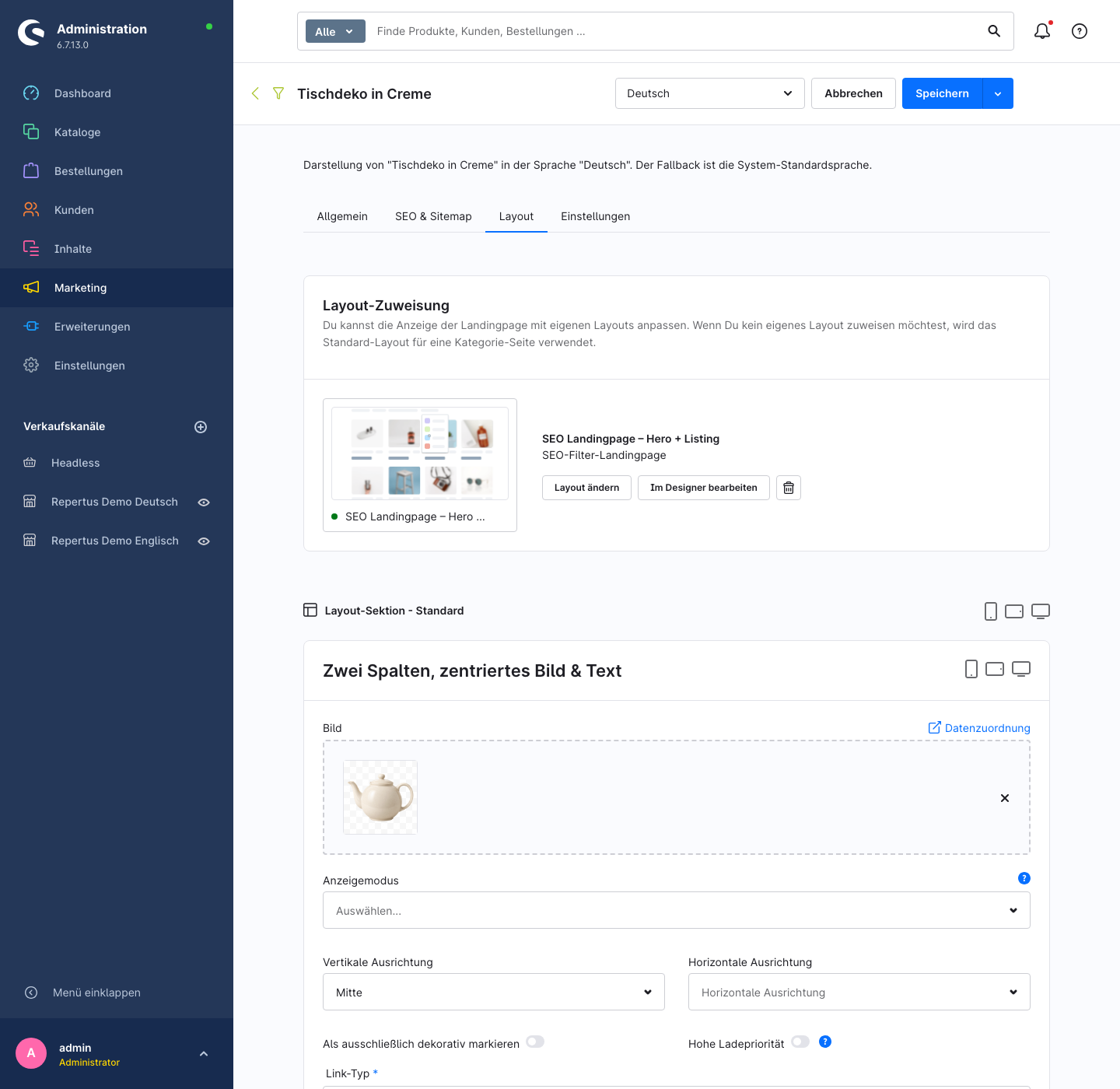 Tab Layout